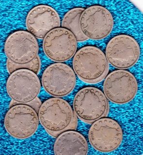 Liberty V Nickels ALL THE 1900s SET13 Coins (1900 1912) Partial 