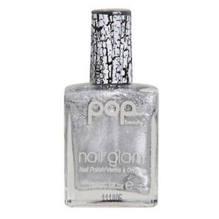 POP beauty Nail Glam Nail Polish CRASH, No. 58 Split Silver crackle 