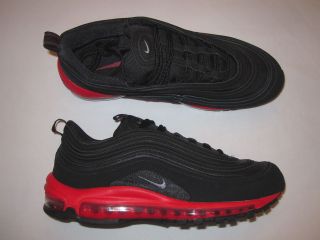 mens nike air max 97 shoes new running 312641 065 black red