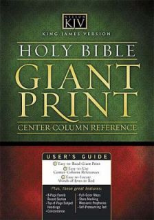 Nelson Classic Giant Print   KJV Center Column Reference Bible by 