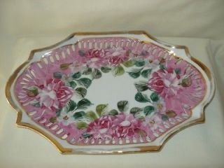    Formalities by Baum Brothers Porcelain Oval Plate Victorian Rose