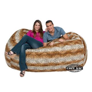 Bean Bag Chair Giant Micro Suede Love Seat 7 Leopard Animal Print By 
