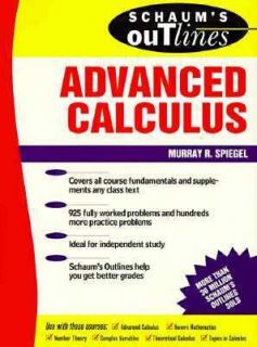 Advanced Calculus by Murray R. Spiegel 1968, Paperback