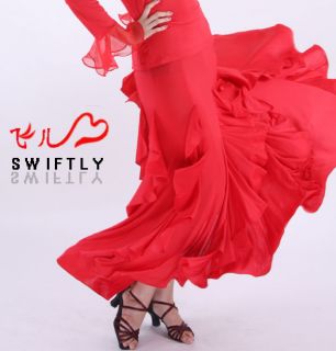 latin salsa flamenco ballroom dance dress # m075 skirt