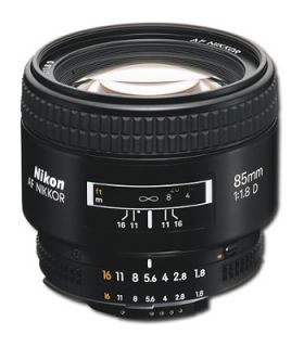 Nikon AF Nikkor 85mm f 1.8 D Lens