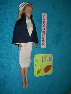 Vintage 1960 Blond Ponytail #4 Barbie Doll Nurse Outfit # 850 GORGEOUS 