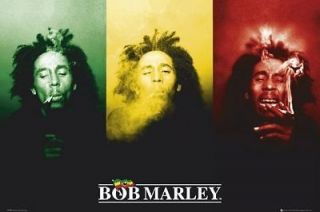 bob marley flag poses maxi size licensed poster from united
