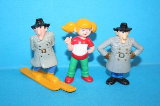 Inspector GADGET RARE set of 3 BANDAI PVC figures 1983