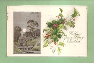 catherine klein signed vintage 1906 christmas postcard time left $