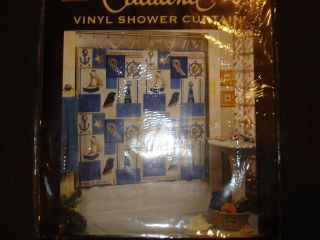 catalina bath vinyl shower curtain nautical new 