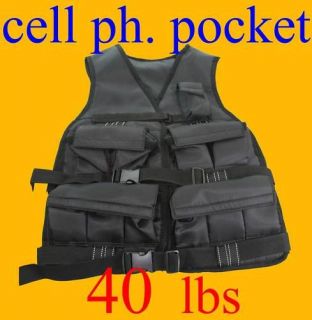 40lb weight vest iron ore weighted vest with 20 bags