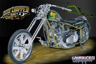 AMERICAN CHOPPER POSTER Dixie Motorcycle Bike NEW 1218   PRINT IMAGE 