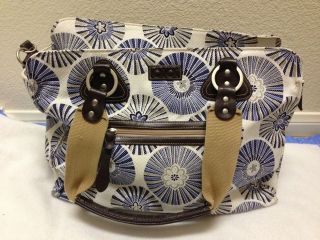 oioi diaper tote bag blue floral used org $ 160