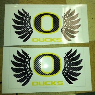 Oregon Ducks Decal Stickers Wings 17x8.5 Volt Troops Carbon 