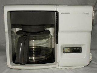 white black and decker spacemaker odc350 coffee maker time left