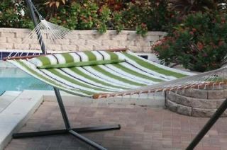   hammock 500 lb green stripe  94 99  outdoor patio