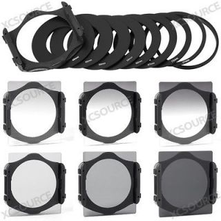   Graduated Square Filter ND2 4 8 G.ND2 + 9 Adapter Ring for Cokin P LF6