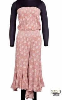 12.2 NEW FP ONE by FREE PEOPLE Floral Wide Legged Tube Jumpsuit 10023 