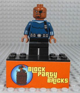 Lego Marvel Super Heroes Nick Fury Minifigure *AUTHENTIC* New 