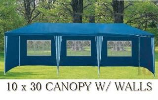 new blue 10x30 gazebo party tent canopy w sidewalls time