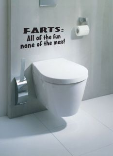 FARTS: ALL OF FUNNY JOKE QUOTE WALL ART DECAL STICKER VINYL 