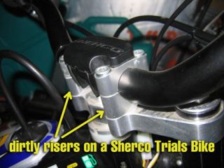 handlebar risers for sherco or beta trials bike a