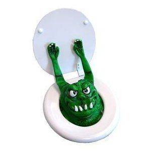 green toilet monster gag joke gift bathroom scary prank  21 