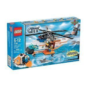 lego 7738 city coast guard helicopter and life raft time