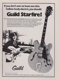 1974 guild starfire guitar print ad  6