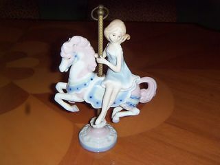 paul sebastian porcelain figurine girl on a carousel 1989 returns