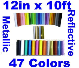10 Rolls Color Vinyl 12inx10ft self adhesive sign craft cutting 