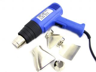   Dual Temperature Heat Gun w/ Accessories Shrink Wrapping Remove Paint