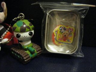 Kamio Panda Hamster Sticker Sack in Metal Case and Q LiA Army 