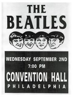   vintage repro concert poster, Convention hall, Philadelphia, USA