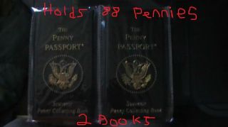 Penny Passports Elongated/ Smashed/ Pressed Pennies Holds 88 Coins