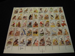 2286 2335, AMERICAN WILDLIFE, MINT SHEET OF 50 22 CENT STAMPS, CV $70 