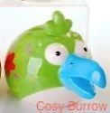 angry birds ceramic money box piggy bank green bird from