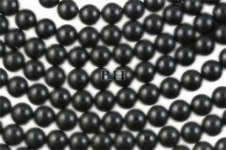 Lot of 10 15.5 8mm Matte Black Onyx Beads Round Wholesale Strand