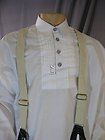 Civil War shirt white pleated front size LG cotton in 
