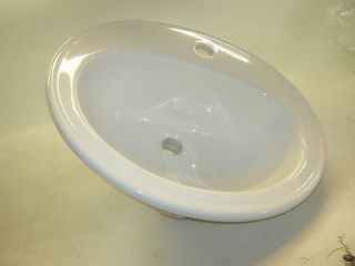 Kohler K 2196 1 Pennington 20 Drop In Bathroom Sink with Single Hole 