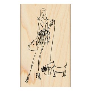 PENNY BLACK RUBBER STAMPS EVERY PETS DREAM DOG HAS GIFT SACK STAMP