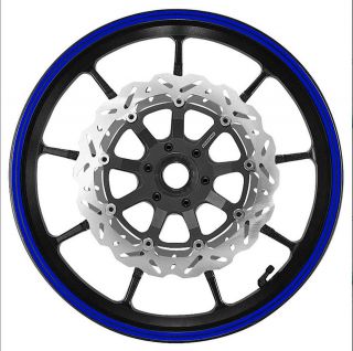 BLUE Dual Pinstripe V3 Wheel Rim Tape fit ALL Makes of Motorcycle, Car 