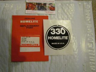 nos homelite 330 chainsaw starter housing decal 94386 time left