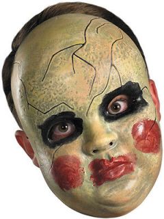 halloween adult smeary doll face monster mask prop time left