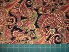 holiday flourish by Robert Kaufman   black cotton quilt fabric   QA 