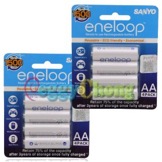   Pack 2000mAh AA Ni MH Pre Charged 1500 Rechargeable Batteries