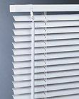 White PVC Venetian Blinds   10 Widths and easy to trim   25mm Slats