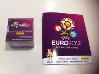   Euro 2012 European Soccer 1 Box of Stickers 1 Album Poland Ukraine