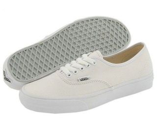VANS AUTHENTIC TRUE WHITE CANVAS MENS AND WOMENS NEW IN BOX SIZE 4 