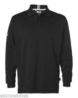   NEW Mens Size 3XL Long Sleeve CLIMALITE Reflex POLO Shirt XXXL BLACK